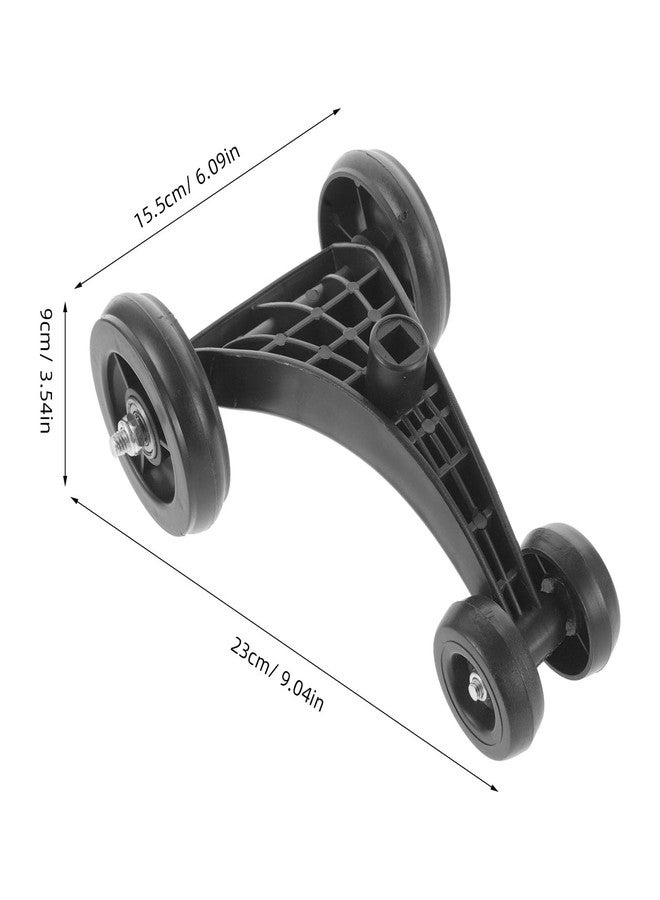 ياردوي عجلات بديلة لسيارة ياردوي للأطفال الصغار مع قاعدة ثلاثية الأرجل - ملحق لسيارة الأطفال المتأرجحة لتوجيه سلس وثبات، 9.44 × 6.1 × 2.55 بوصة - Image 3